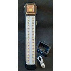 Акумуляторний ліхтар, LED, із сонячною панеллю підставкою, 5 режимів, HEL-6866T